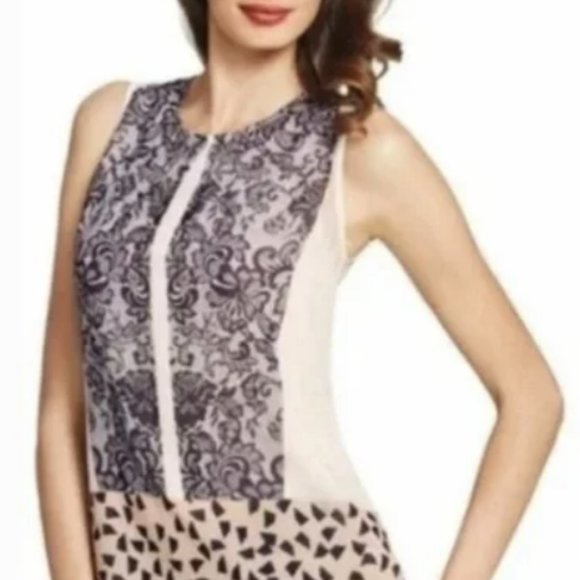 Size S: CAbi Rosewater Ladylike Tunic Style 938 - Picture 2 of 4